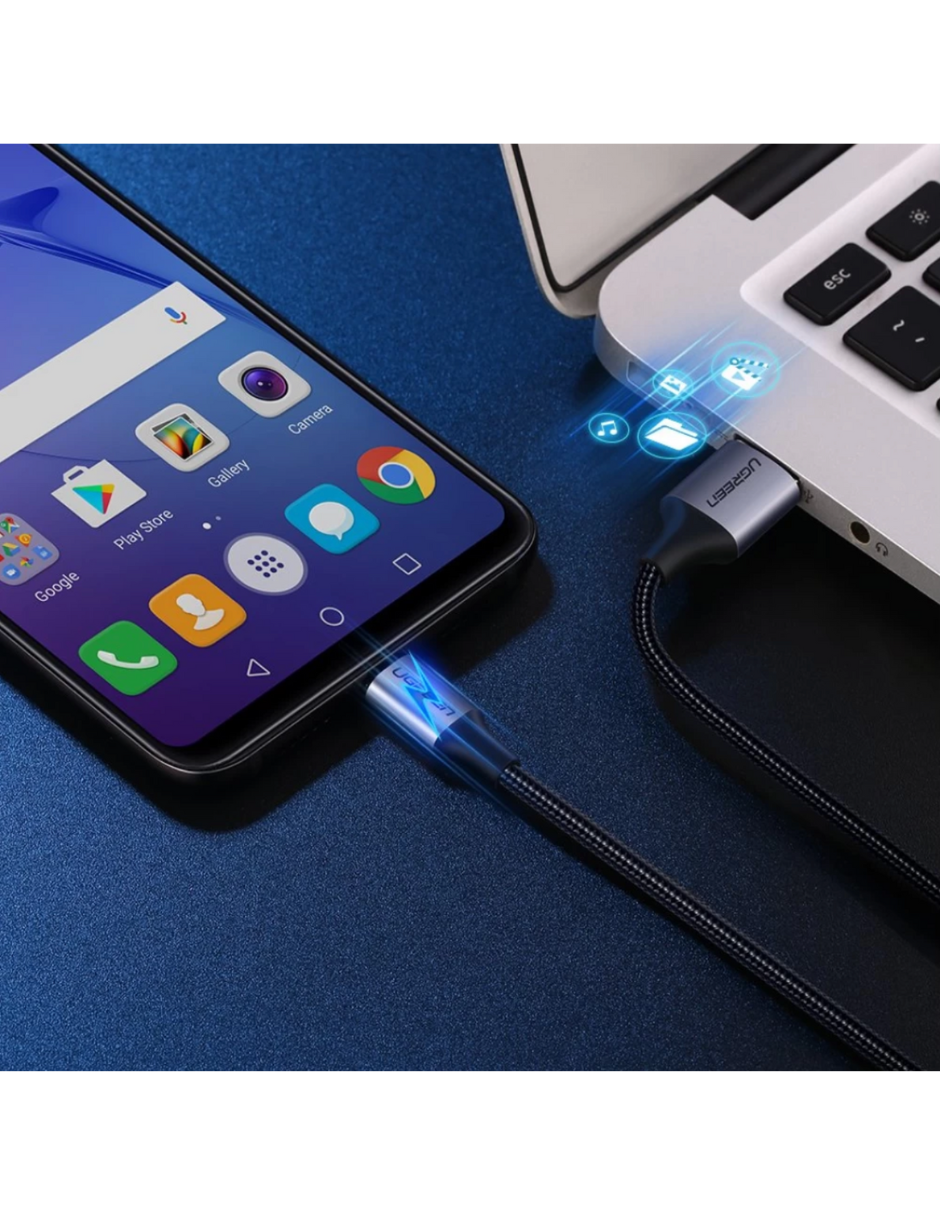 Foto 5 pulgar | Cable Usb A A Micro Usb Ugreen 480 Mbps Reforzado De 1 M Color Negro