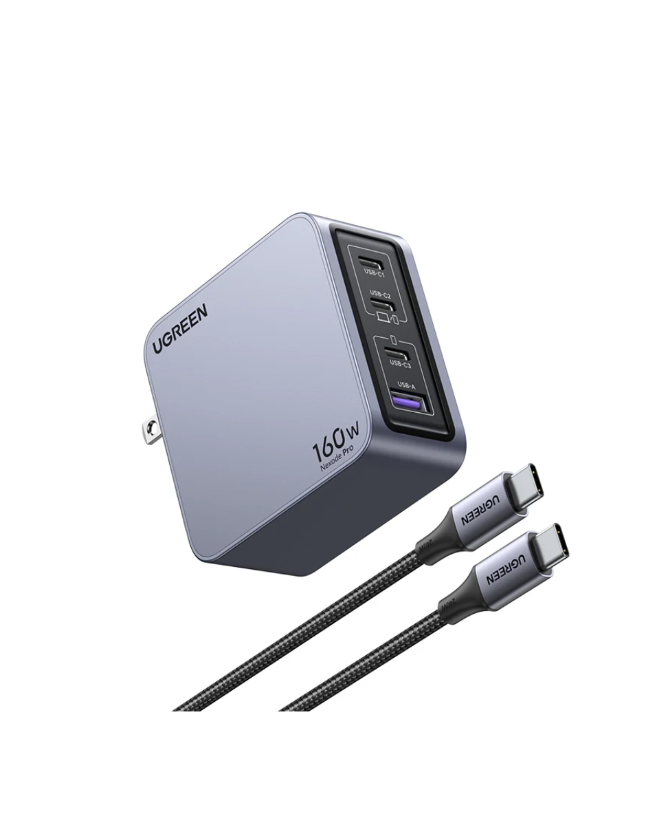 Foto 2 pulgar | Cargador Ugreen Nexode Pro 3 Usb-C, 1 Usb-A 160W con Cable USB-C 1.5m