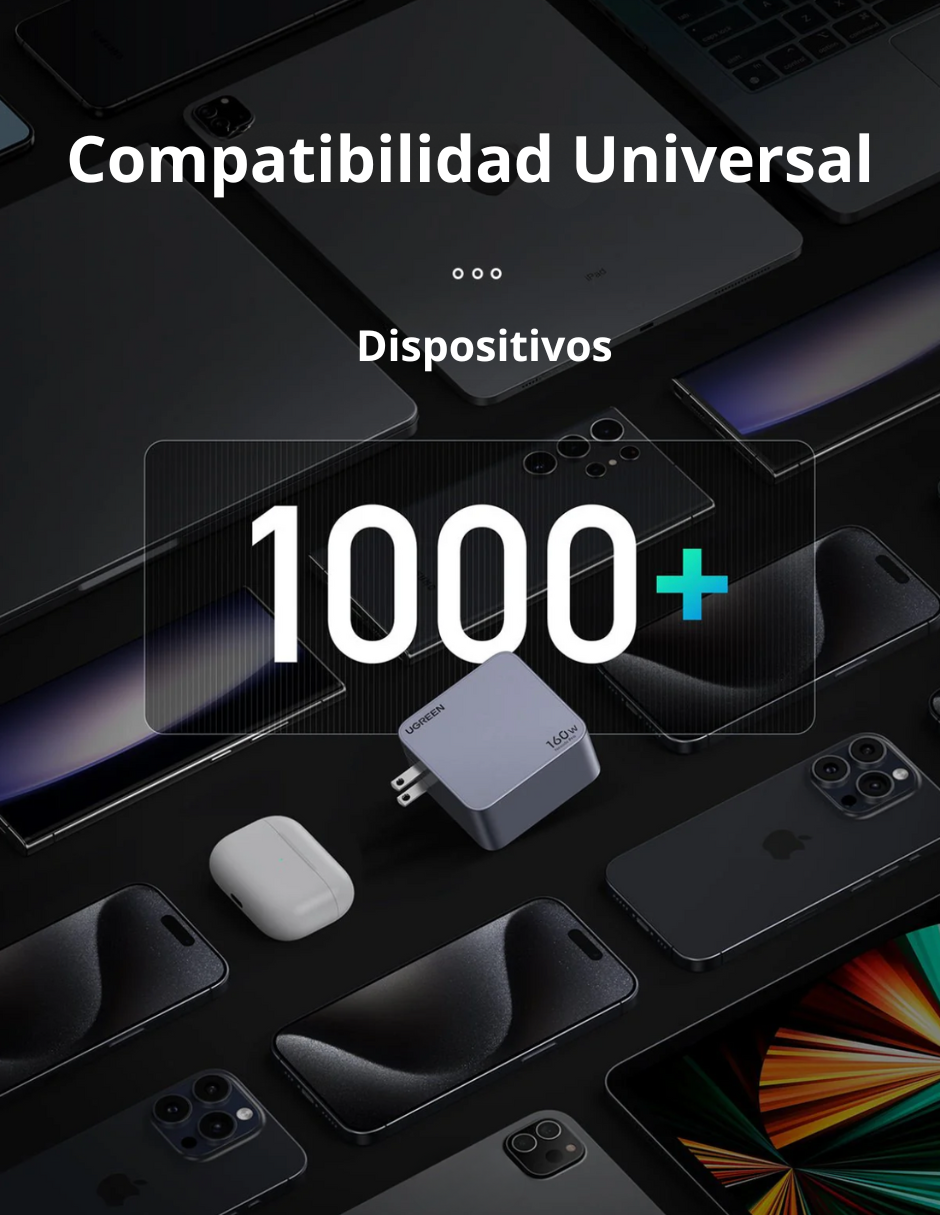 Foto 8 pulgar | Cargador Ugreen Nexode Pro 3 Usb-C, 1 Usb-A 160W con Cable USB-C 1.5m