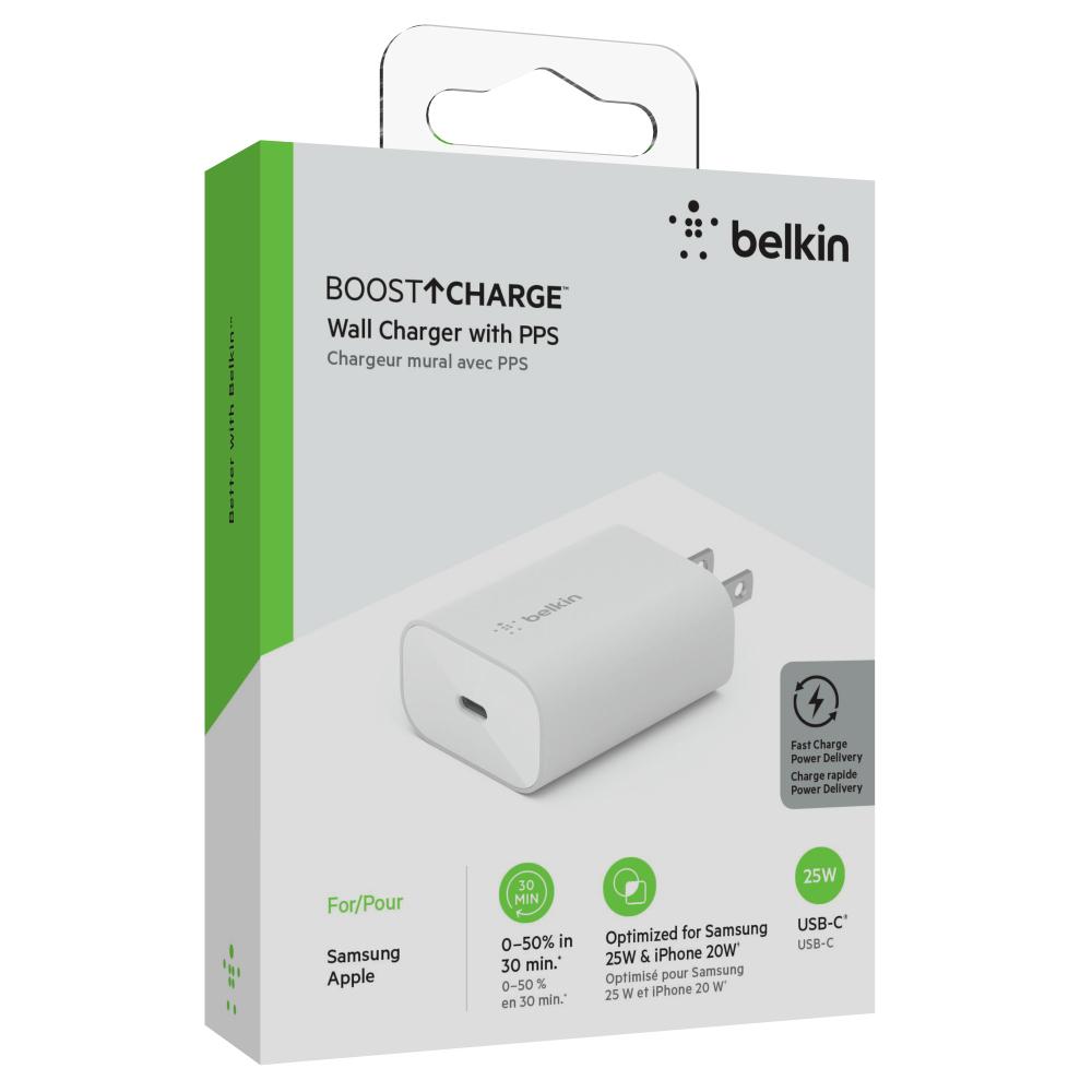 Foto 8 pulgar | Cargador De Pared Belkin Usb-c 25w