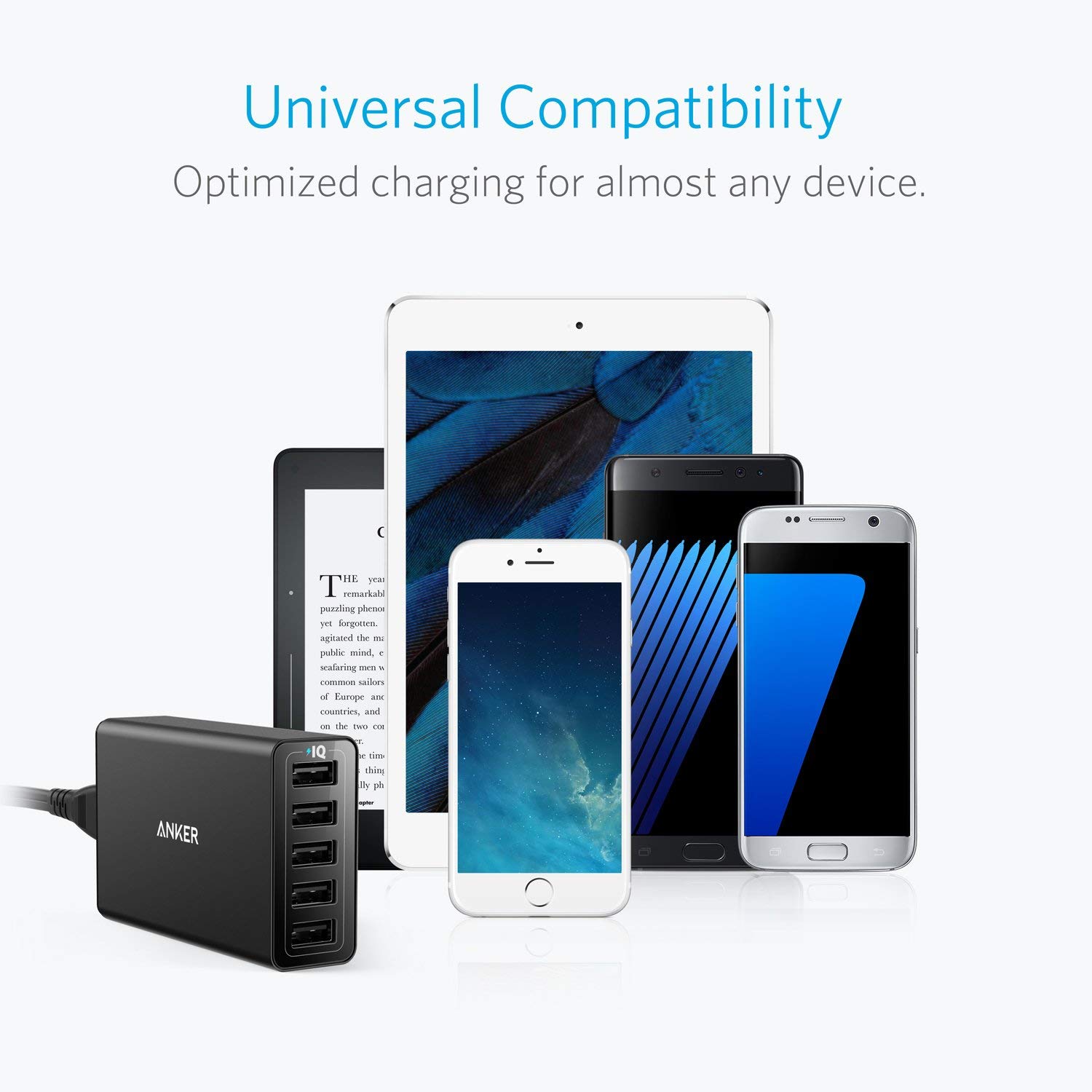 Foto 4 pulgar | Cargador Usb Anker Powerport 5 40 W 5 Puertos - Venta Internacional