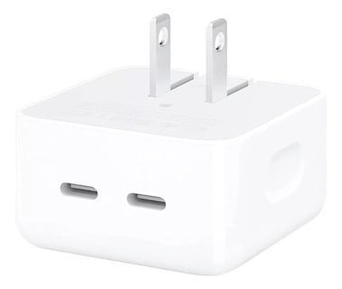 Foto 1 | Cargador 35w Doble Usb C Carga Rápida Para Iphone, Android Color Blanco