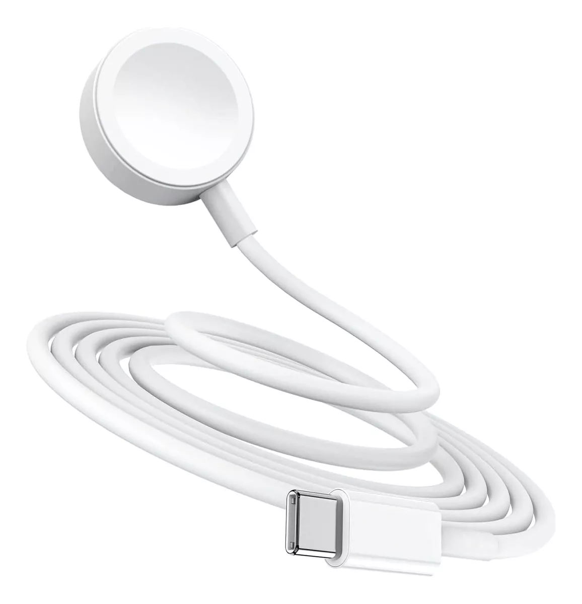 Foto 2 pulgar | Cargador Para Apple Watch Magnético Cable Usb C Carga Iwatch Color Blanco