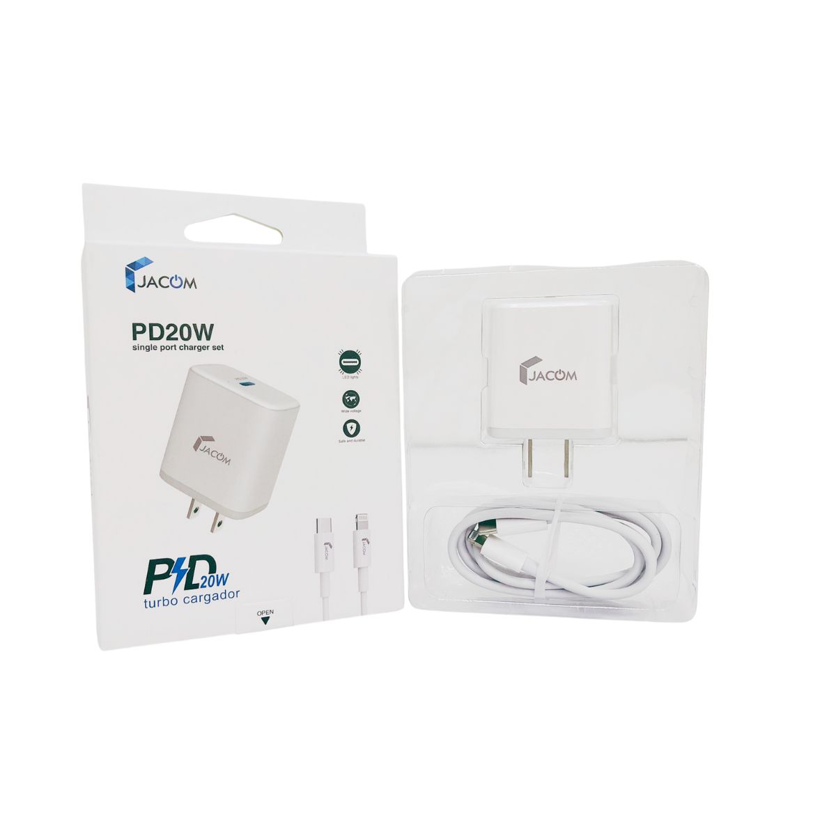 Foto 2 pulgar | Cargador Para Celular De 20 W Entrada Tipo C – C