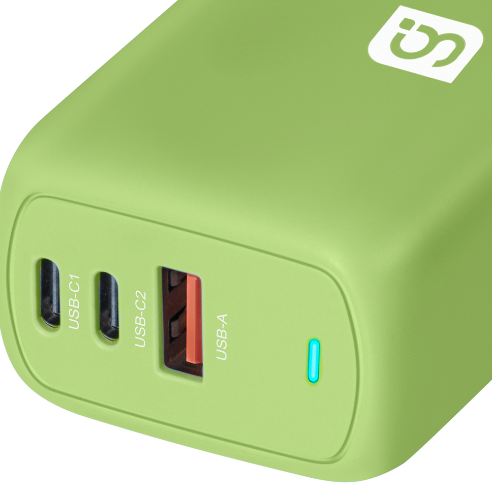 Foto 5 pulgar | Cargador Green Leaf Ip-6267gr 1 Usb 2 Tipo C Ultra Rápido