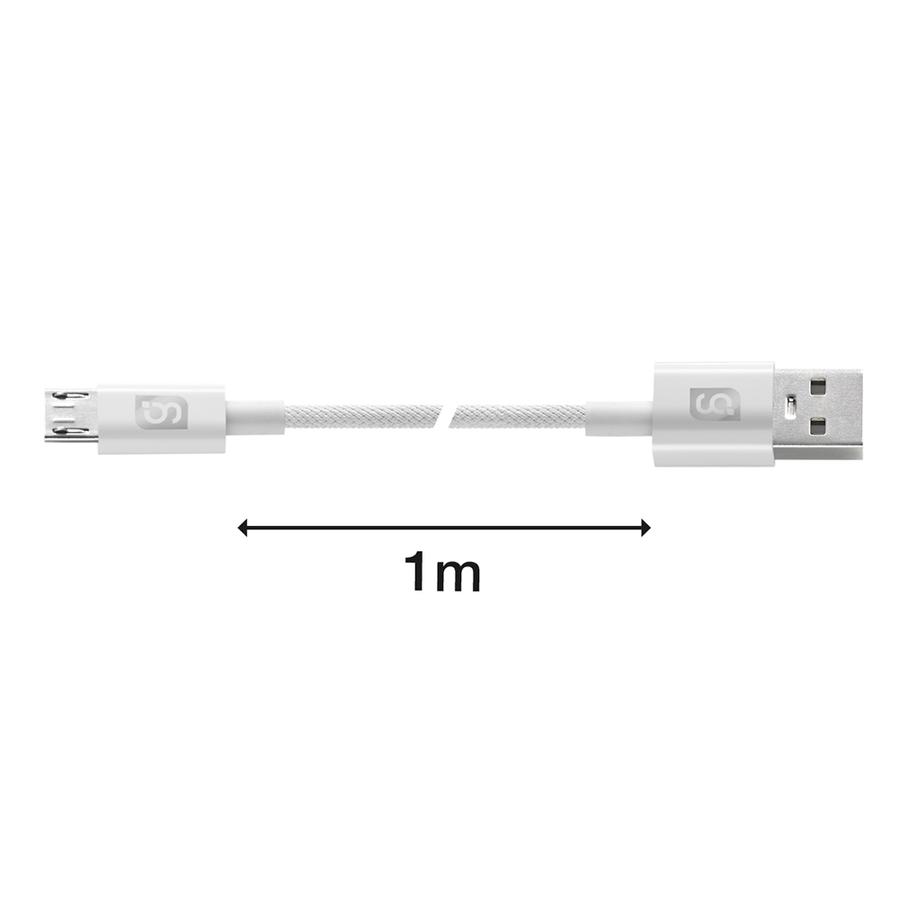 Foto 5 pulgar | Cable Micro Usb V8 1m  Mitzu 18-1021wh