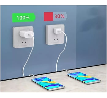 Foto 3 | Cargador Rápido Tipo C De 25w Para Samsung Galaxy Con Cable Blanco