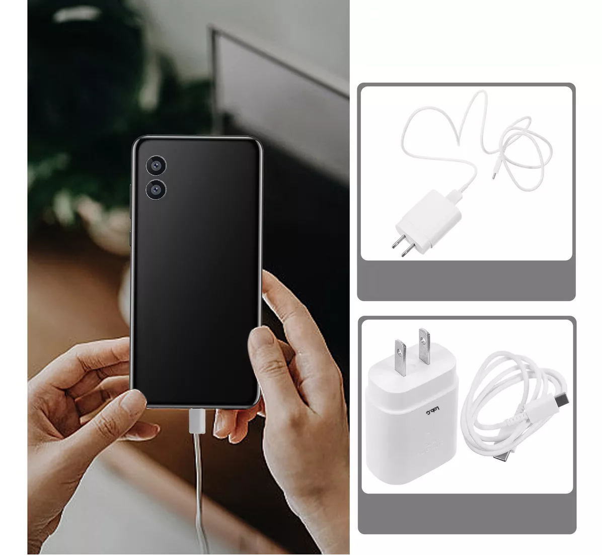Foto 5 pulgar | Cargador Rápido Tipo C De 25w Para Samsung Galaxy Con Cable Blanco