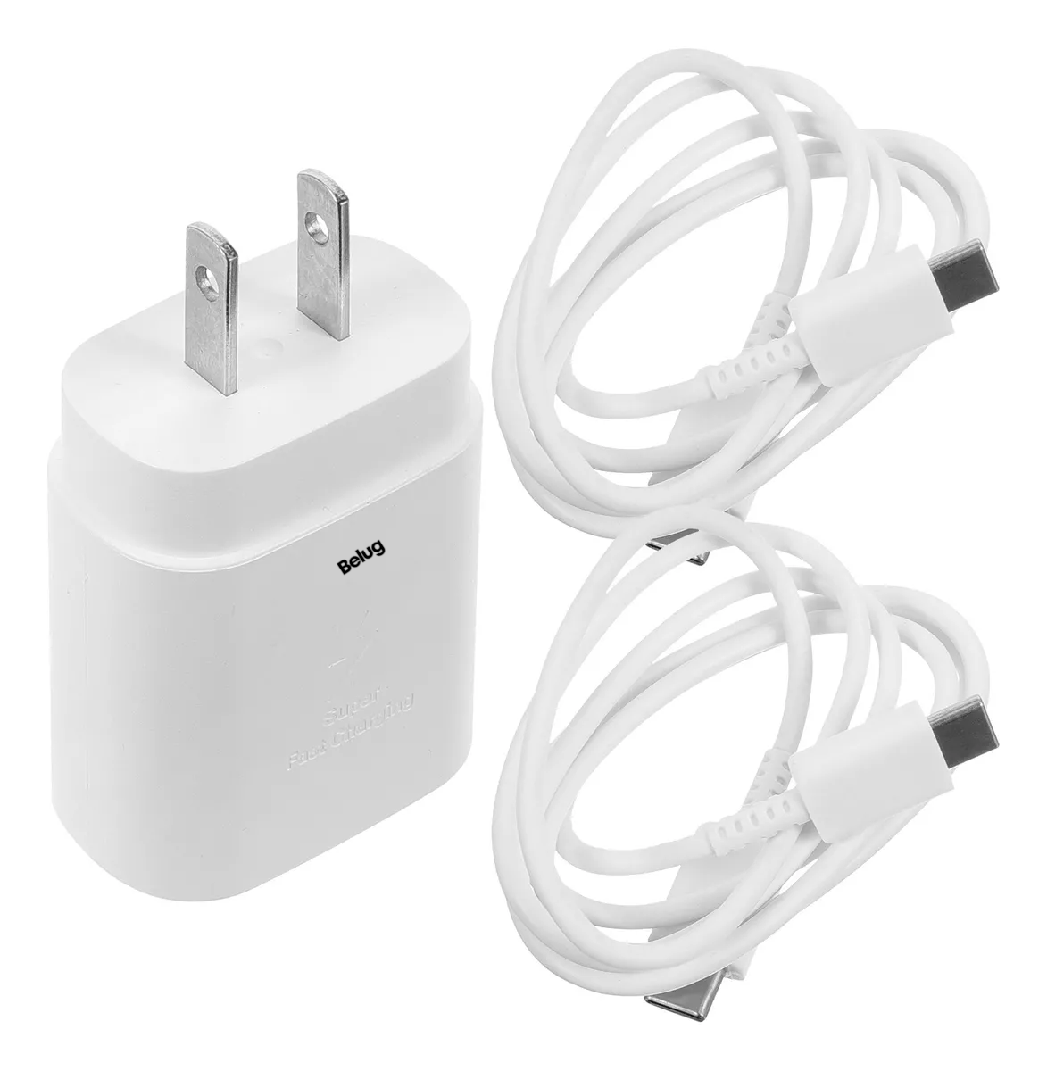 Foto 2 pulgar | Cargador Rápido Tipo C De 25w Para Samsung Galaxy Con Cable Blanco