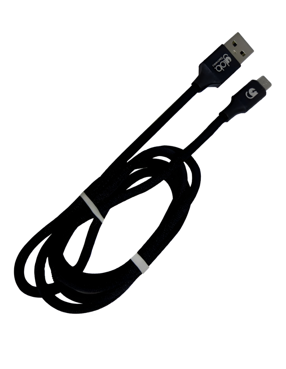 Foto 2 pulgar | Cable De Carga Micro Usb 24cj V8 Glob 1 Metro Color Negro