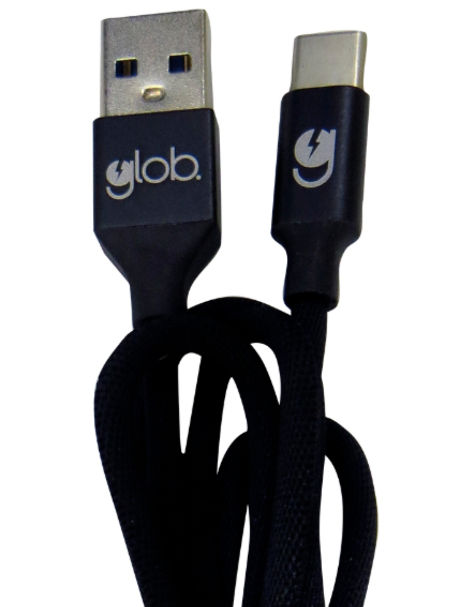 Foto 3 pulgar | Cable De Carga Micro Usb 24cj V8 Glob 1 Metro Color Negro