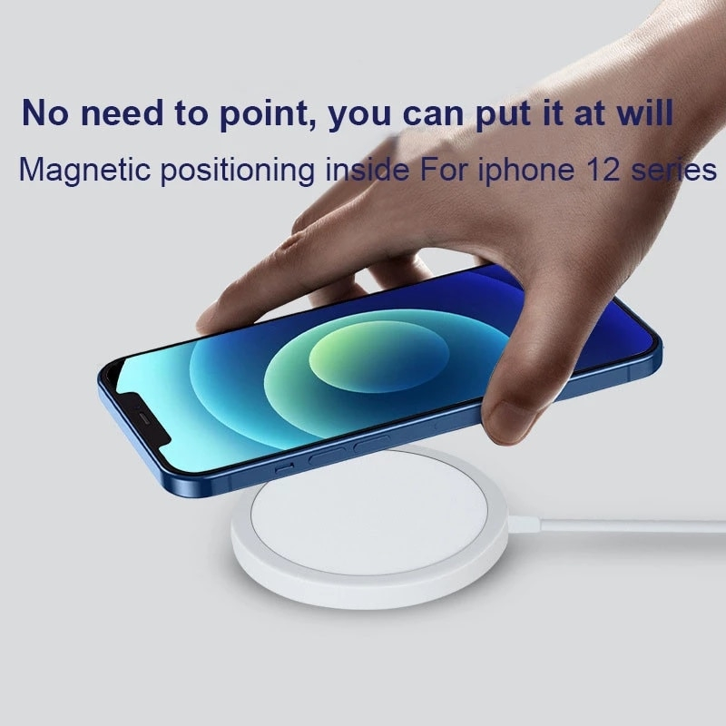Foto 3 | Cargador Inalámbrico Magnético Para Iphone 12 Pro Max 12 - Venta Internacional.