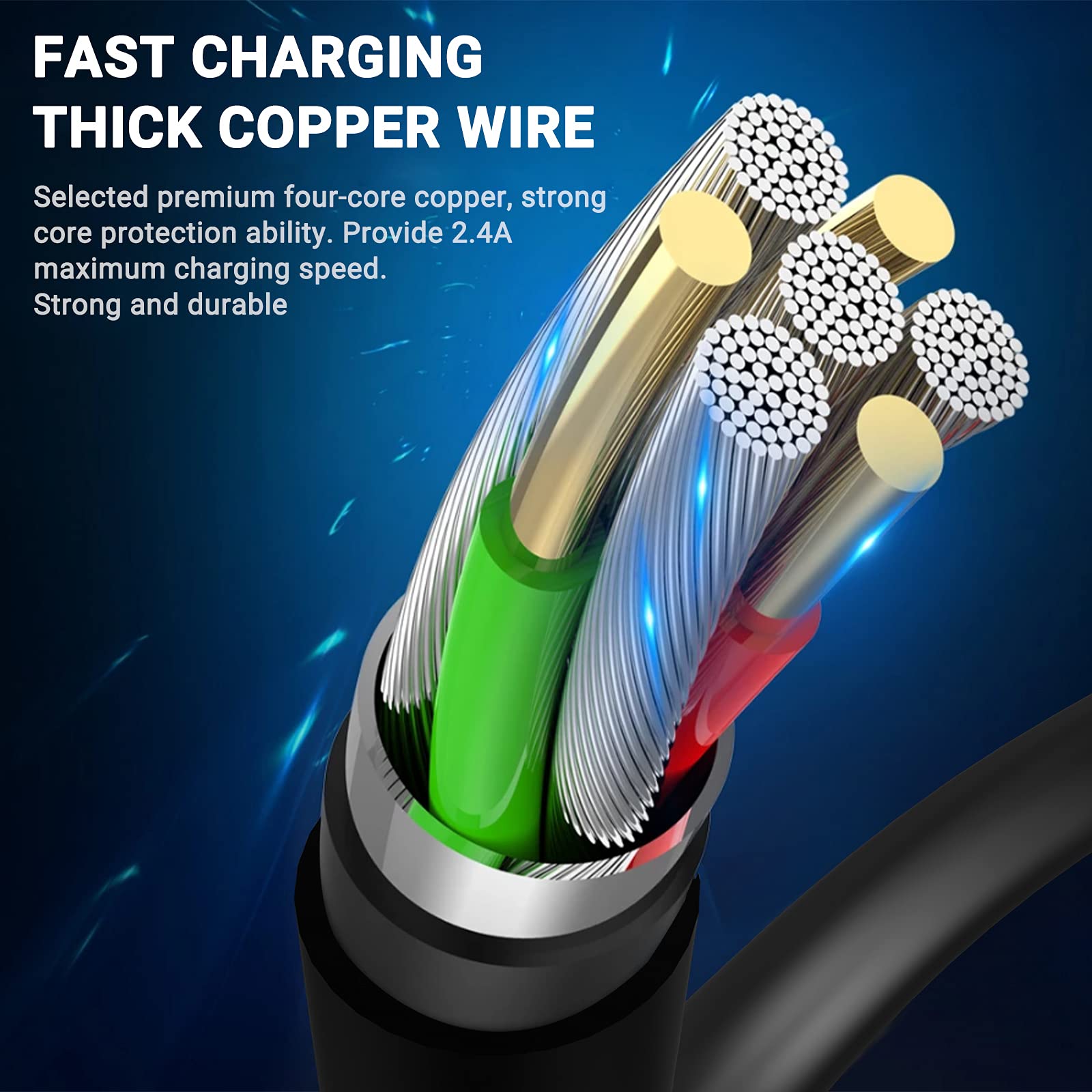 Foto 5 pulgar | Cable De Carga Marchpower, Paquete De 3 Unidades, 6 Pies, Certificado Mfi Para Iphone - Venta Internacional.