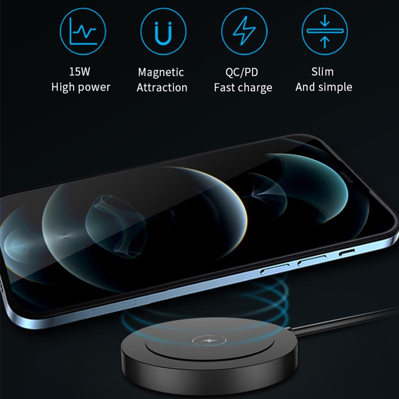 Foto 3 pulgar | Cargador Inalámbrico De Carga Rápida Magnética Para Iphone 12 - Venta Internacional.