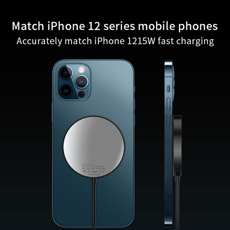 Foto 4 pulgar | Cargador Inalámbrico De Carga Rápida Magnética Para Iphone 12 - Venta Internacional.