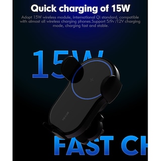 Foto 5 | Cargador Inalámbrico para Coche Hamtod 15W X Smart Black - Venta Internacional