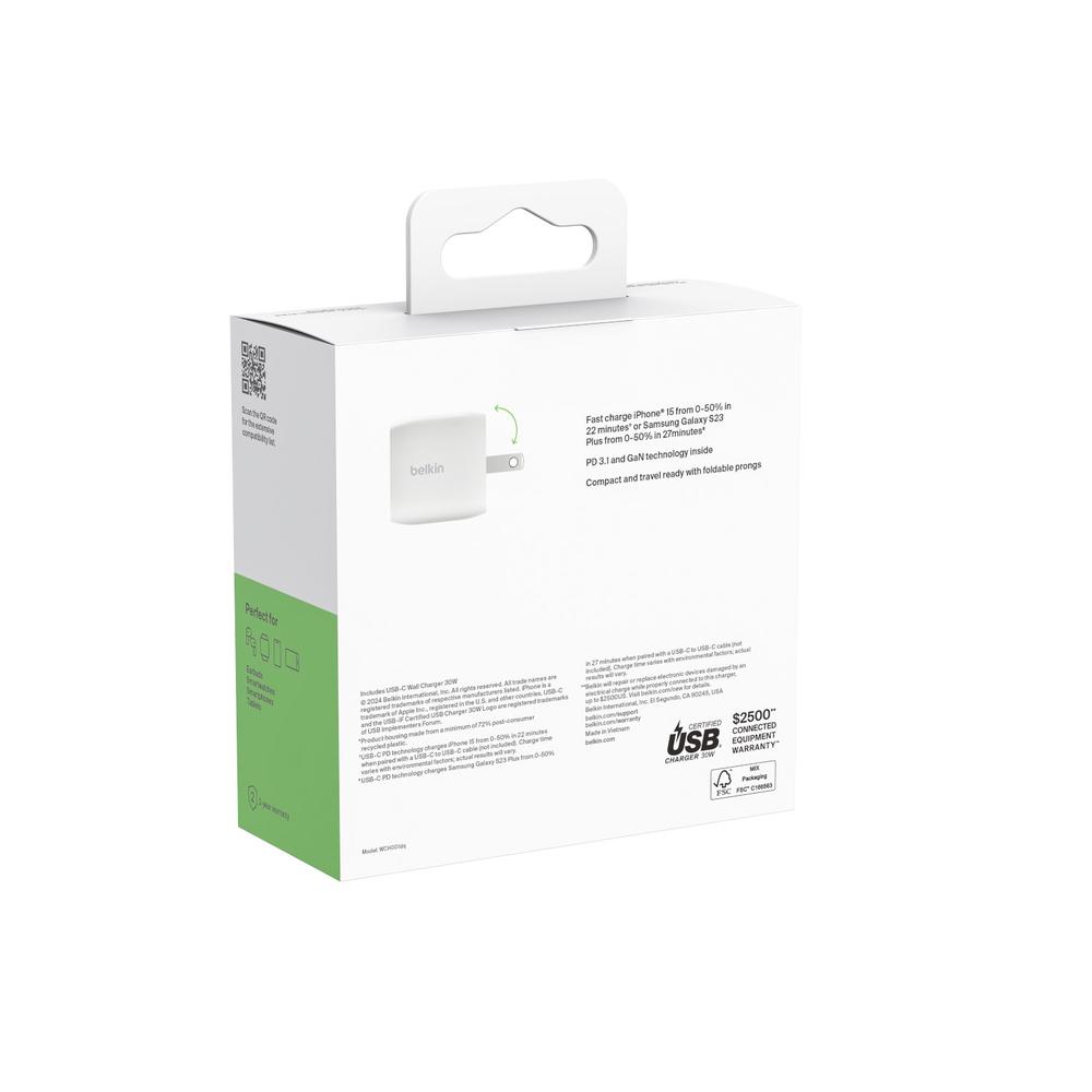 Foto 3 pulgar | Cargador De Pared Boost Usb C Belkin
