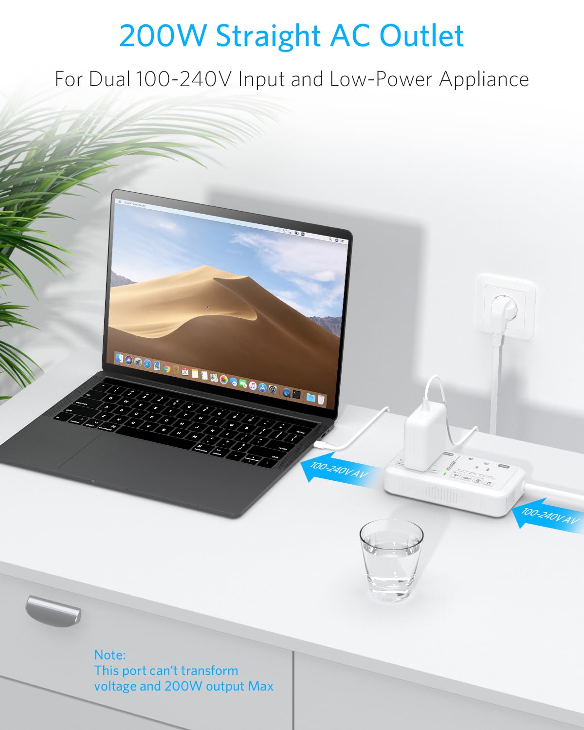 Foto 6 pulgar | Adaptador De Viaje, Convertidor De Voltaje De 220 V A 110 V, 2000 W Con Usb - Venta Internacional.