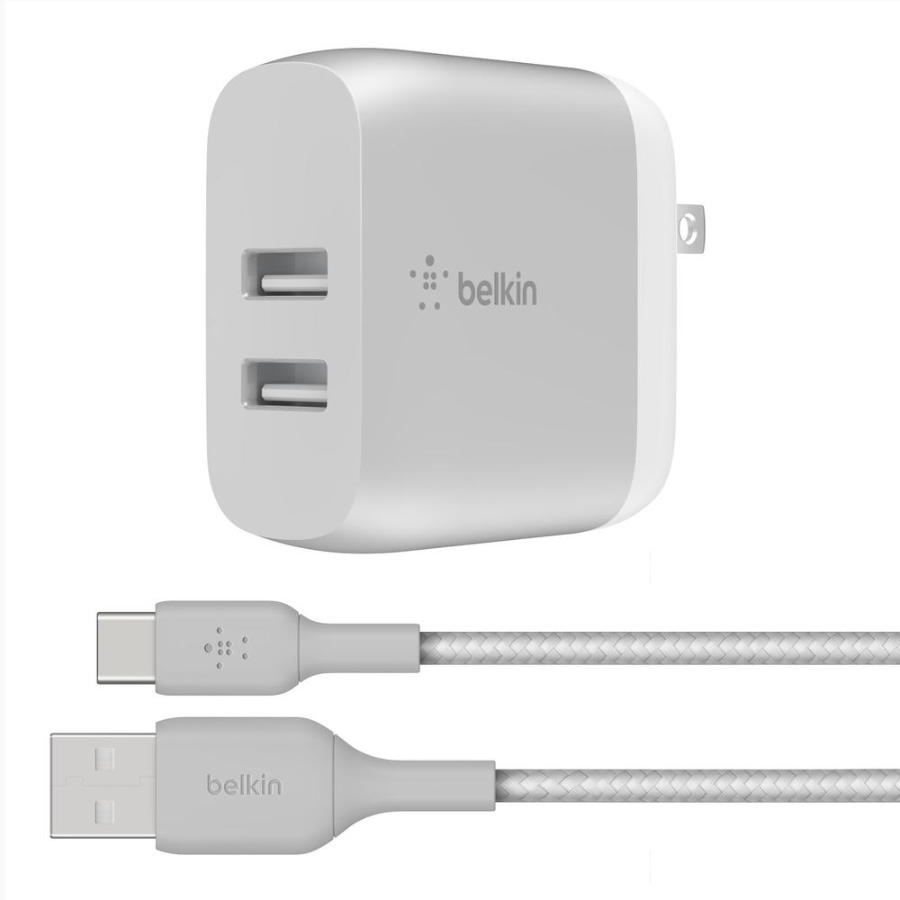 Foto 2 | Cargador De Pared 2 Puertos Usb C - Usb A Belkin