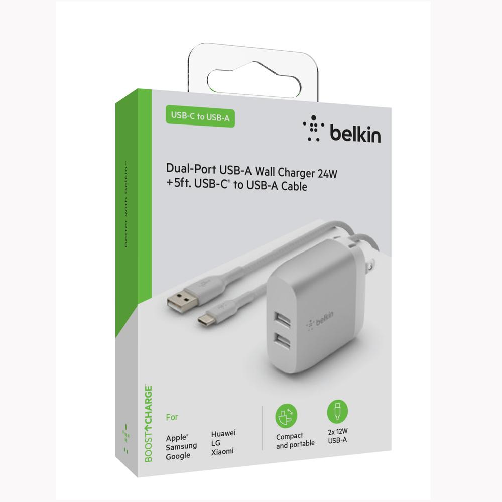 Foto 5 pulgar | Cargador De Pared 2 Puertos Usb C - Usb A Belkin