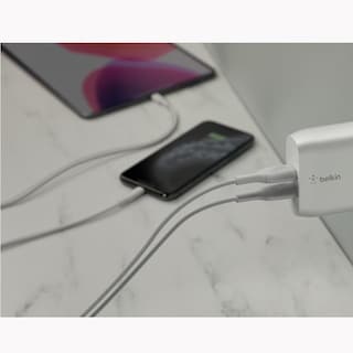 Foto 6 | Cargador De Pared 2 Puertos Usb C - Usb A Belkin
