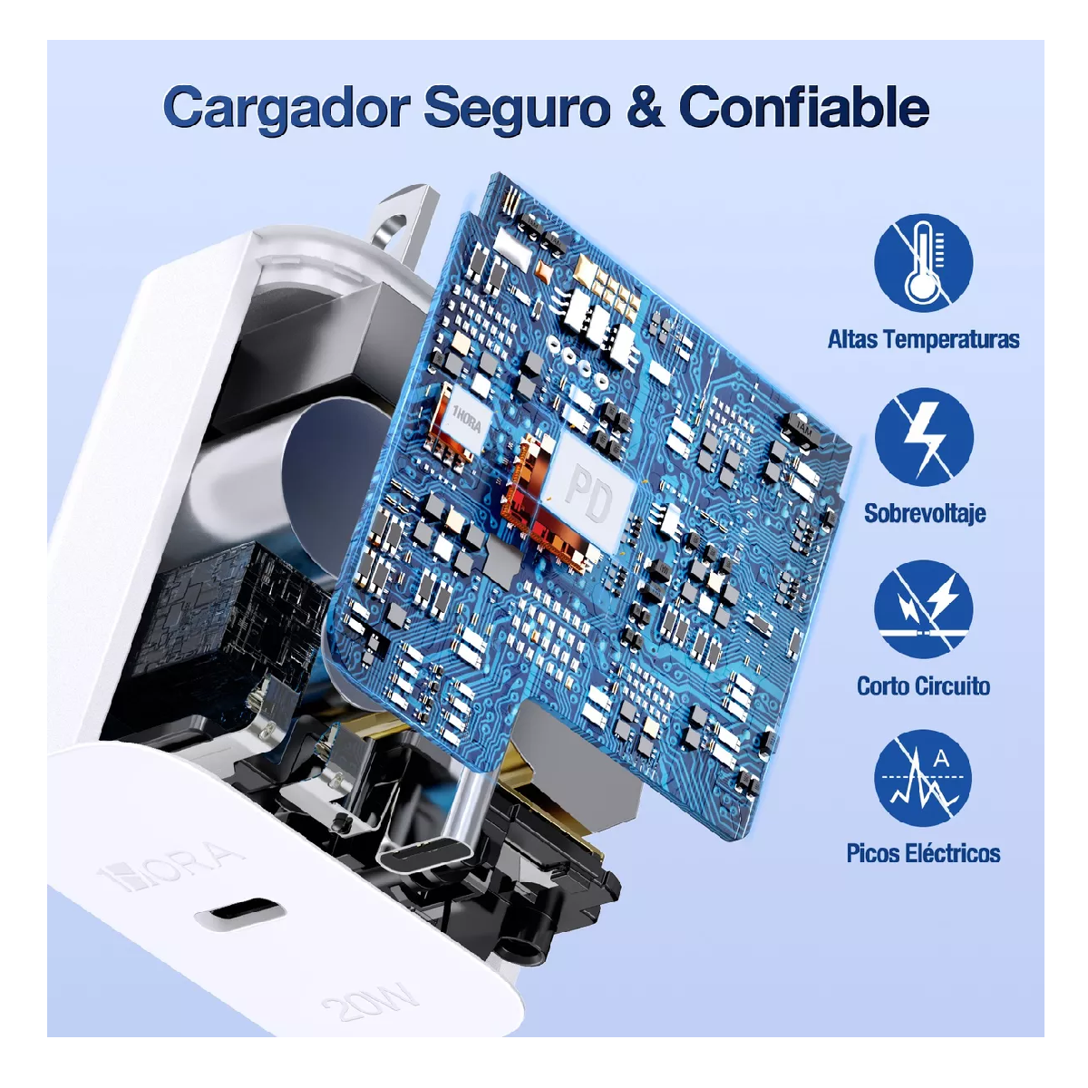 Foto 4 pulgar | Cargador Tipo C Lab.g Carga Rápida Pd 20w Con Cable C A C