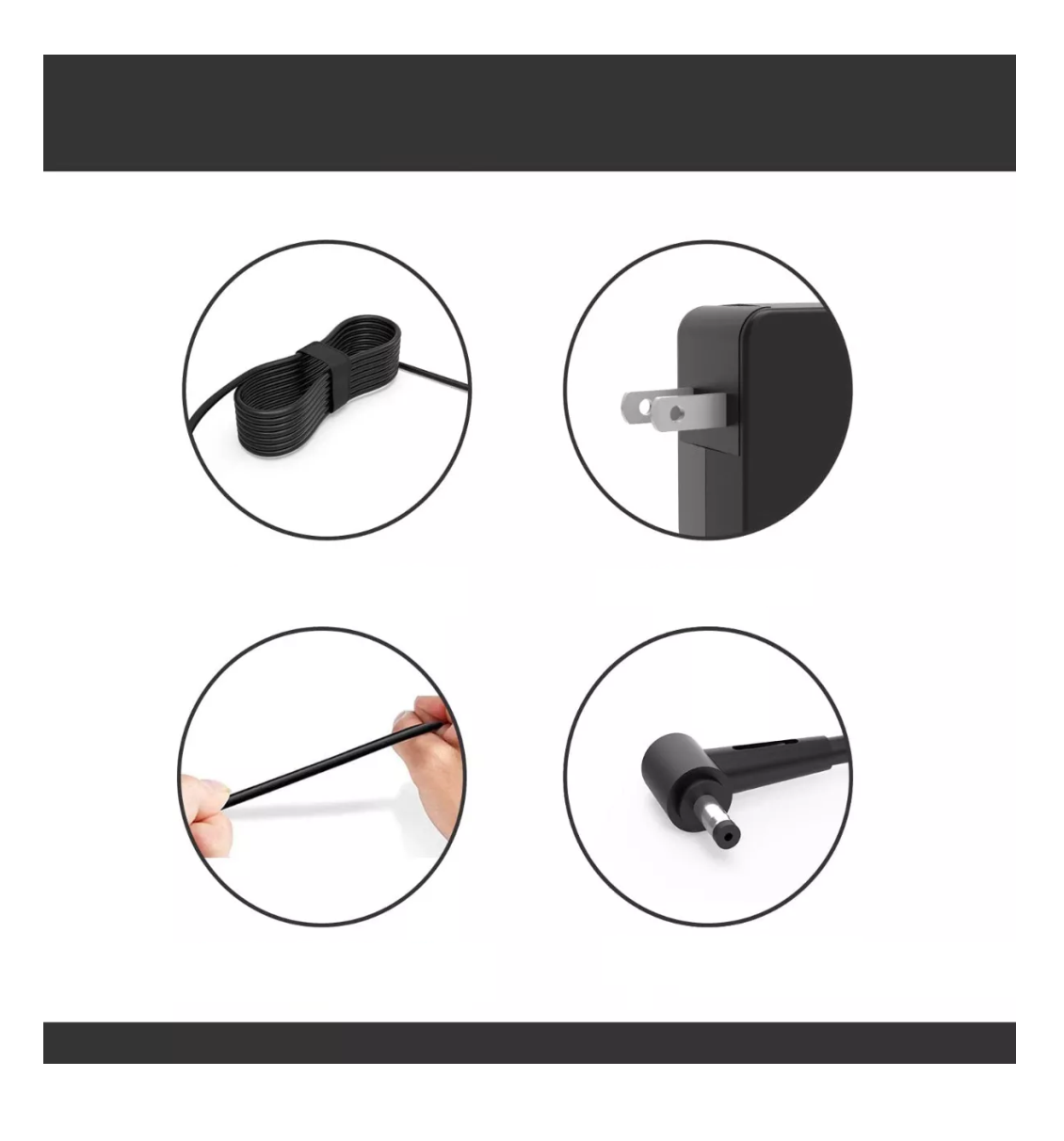 Foto 4 pulgar | Cargador Adecuado Para Todos A Sus 19v 2.37a 45w 4.0x1.35, Negro