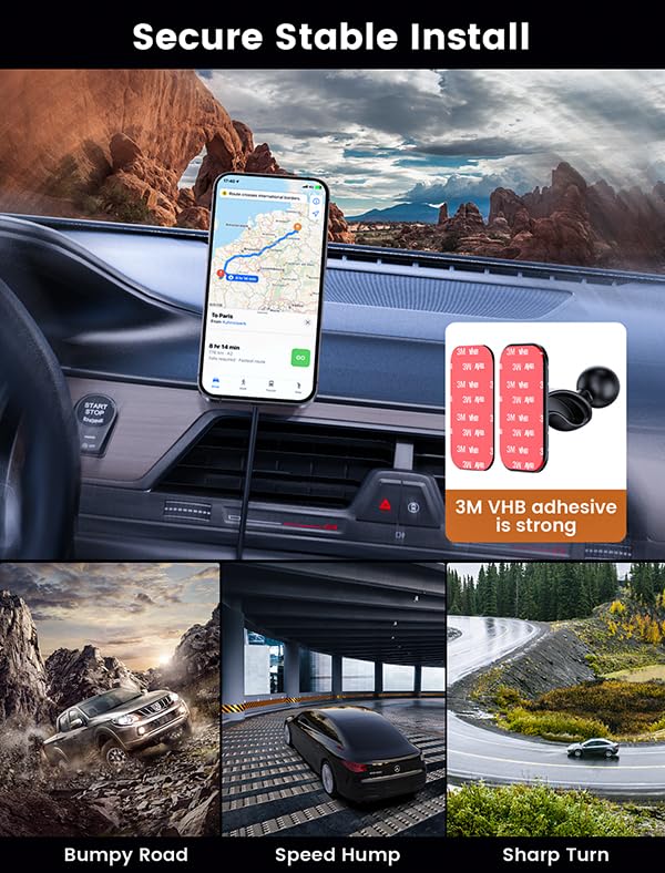 Foto 5 pulgar | Cargador Magnético De Coche Mokpr Inalámbrico De 15 W Para Iphone, Color Rosa - Venta Internacional.