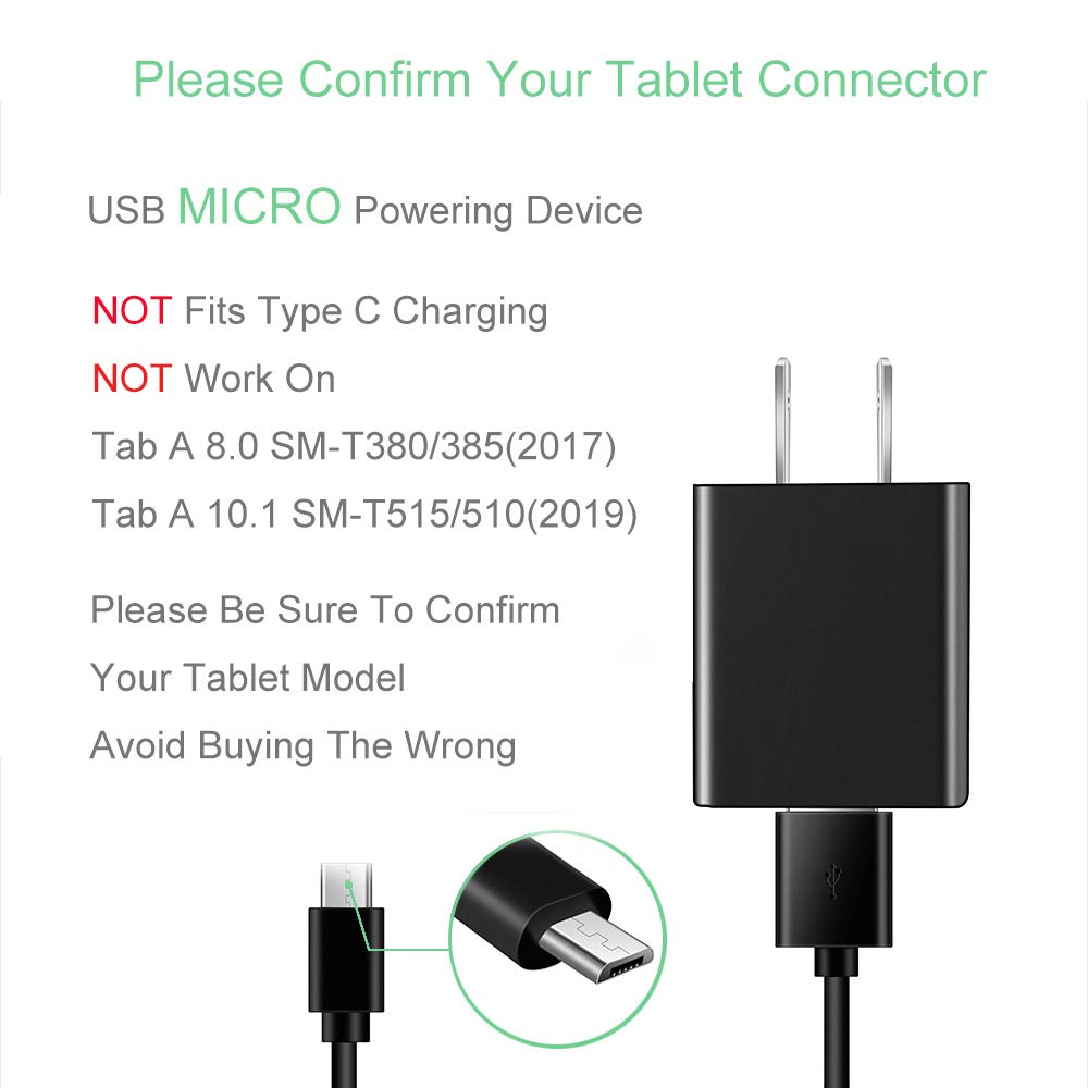 Foto 4 pulgar | Cargador Toniwa Rapid Compatible Con Samsung Galaxy Tab A 8.0 7.0 9.7 10.1 - Venta Internacional.