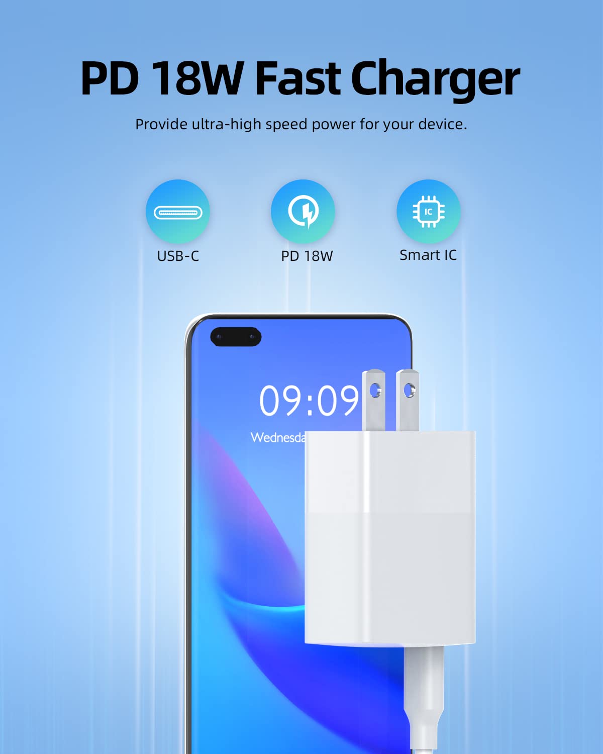Foto 3 pulgar | Cargador Superrápido Usb-c De 20 W Y 18 W Para Samsung Galaxy Tab - Venta Internacional.