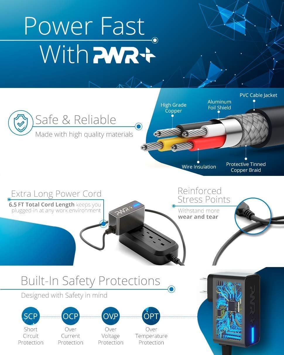 Foto 4 | Cargador Rápido Pwr+ Para Carga Rápida Hd Hdx 6 7 8.9 9.7 11 Max - Venta Internacional.