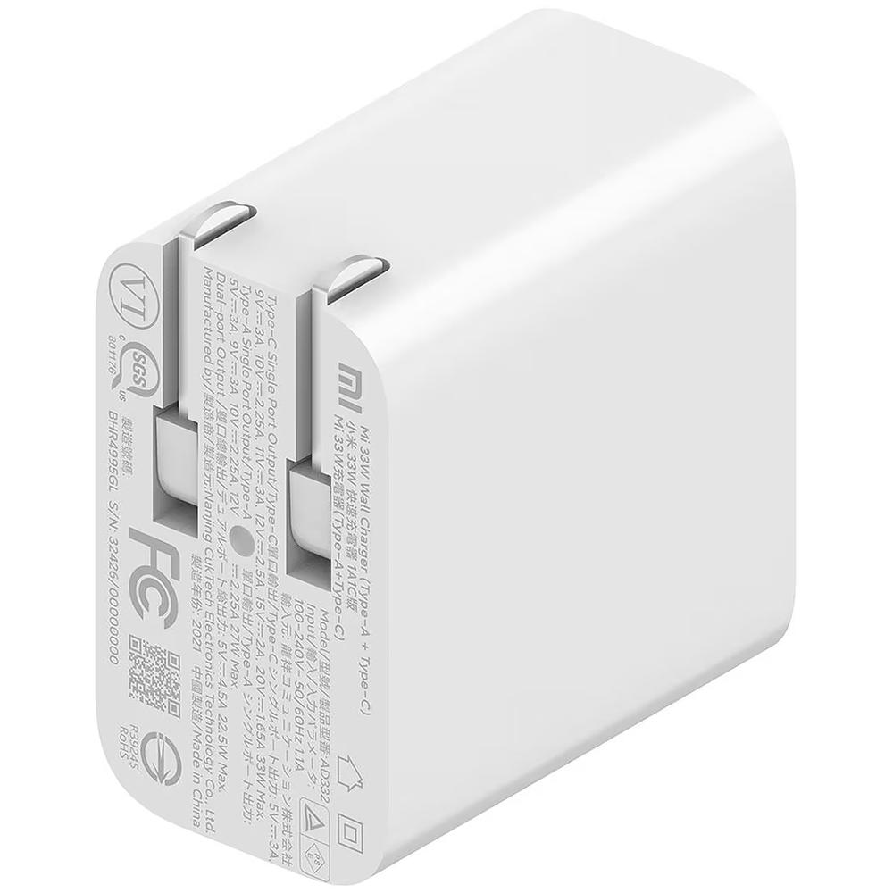 Foto 5 pulgar | Cargador Xiaomi Mi 33w Wall Charger Tipo C + A Blanco