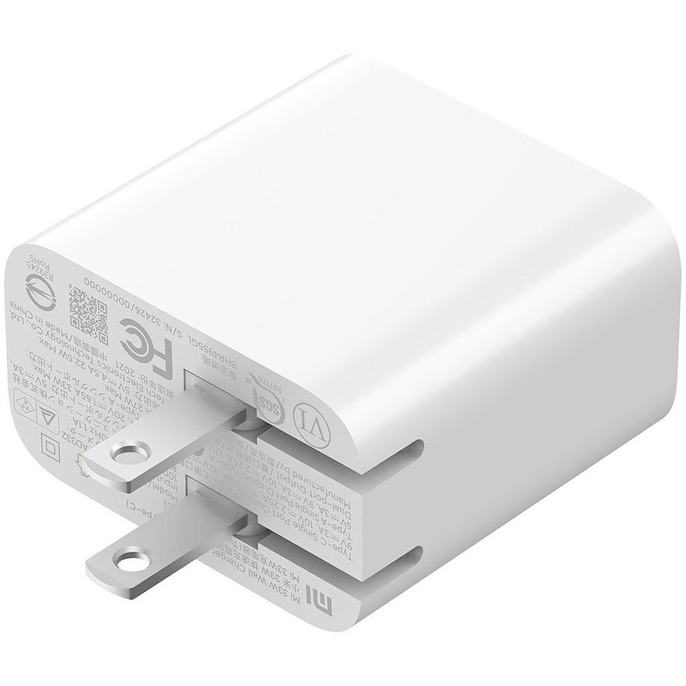 Foto 5 | Cargador Xiaomi Mi 33w Wall Charger Tipo C + A Blanco