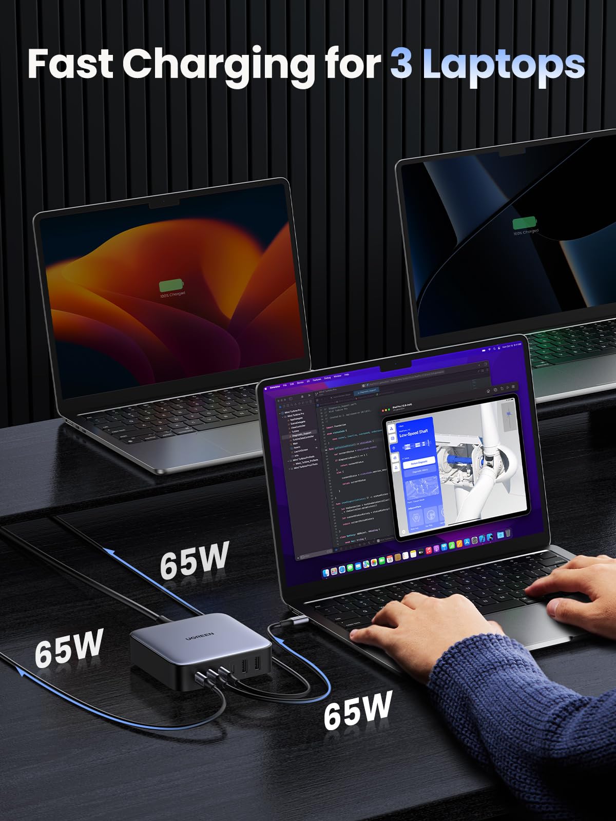 Foto 5 pulgar | Cargador Ugreen Usb C Nexode De 6 Puertos Gan De 200 W Para Macbook Pro/air - Venta Internacional.