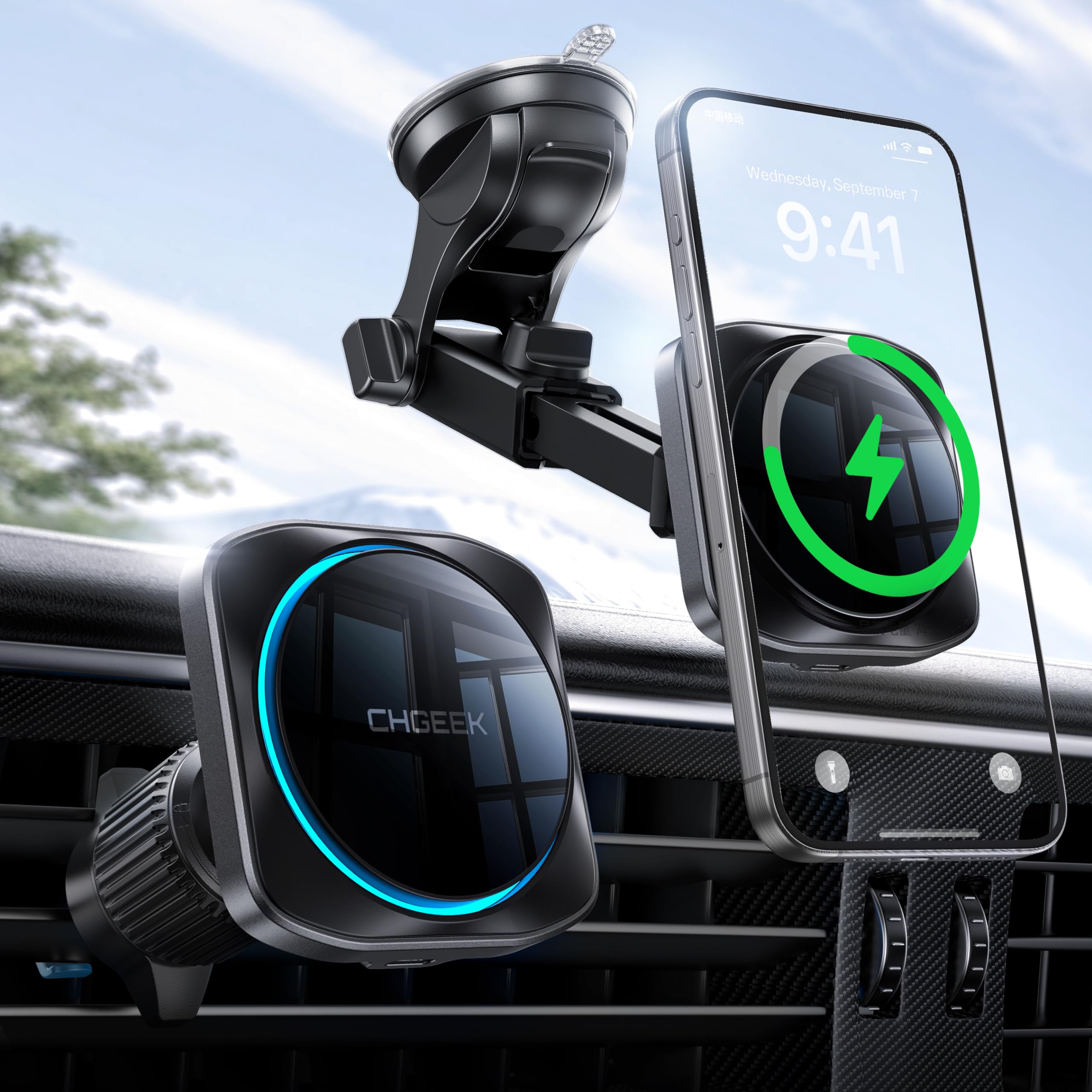 Foto 1 | Cargador De Coche Chgeek Magsafe De 15 W Para Iphone Con Refrigeración - Venta Internacional.