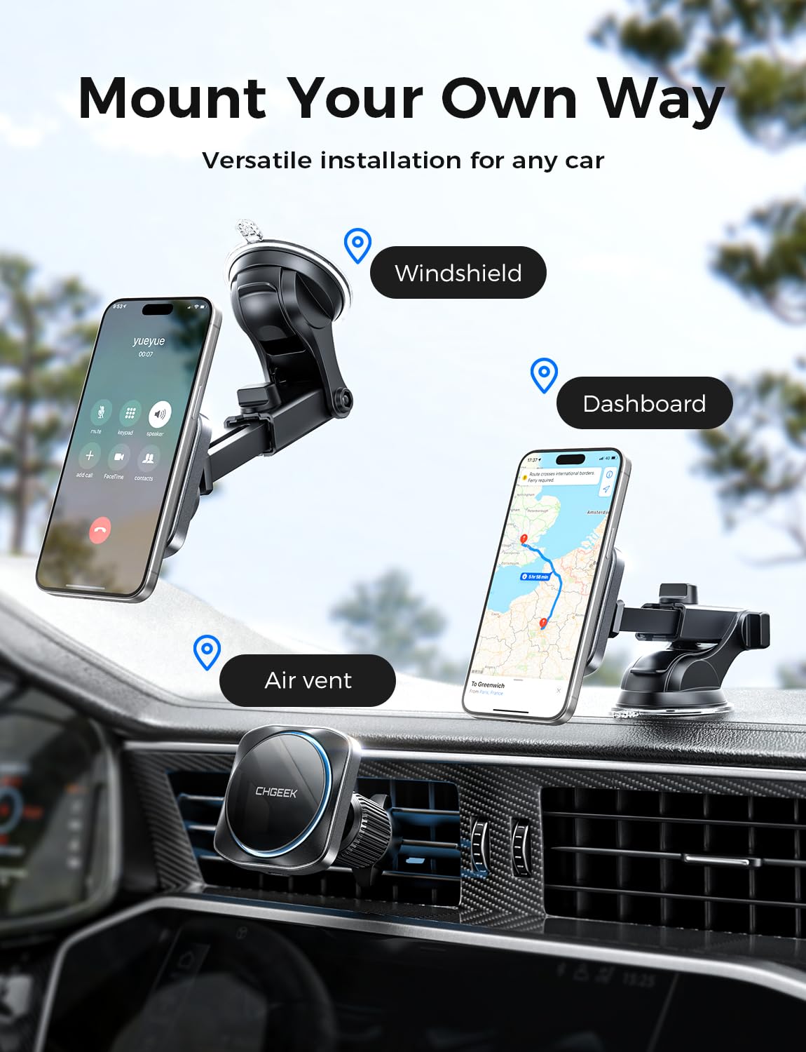 Foto 3 | Cargador De Coche Chgeek Magsafe De 15 W Para Iphone Con Refrigeración - Venta Internacional.
