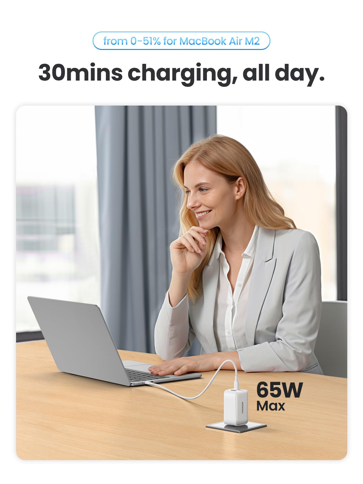Foto 3 pulgar | Cargador Ugreen Usb C Nexode De 65 W, 3 Puertos Gan Para Macbook Pro/air - Venta Internacional.