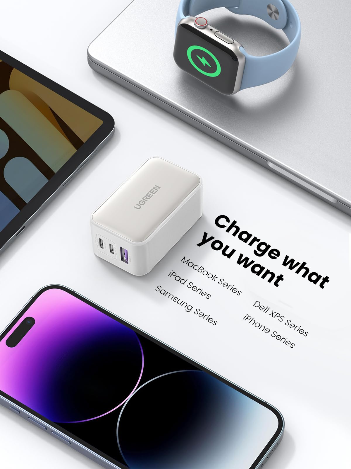 Foto 7 pulgar | Cargador Ugreen Usb C Nexode De 65 W, 3 Puertos Gan Para Macbook Pro/air - Venta Internacional.