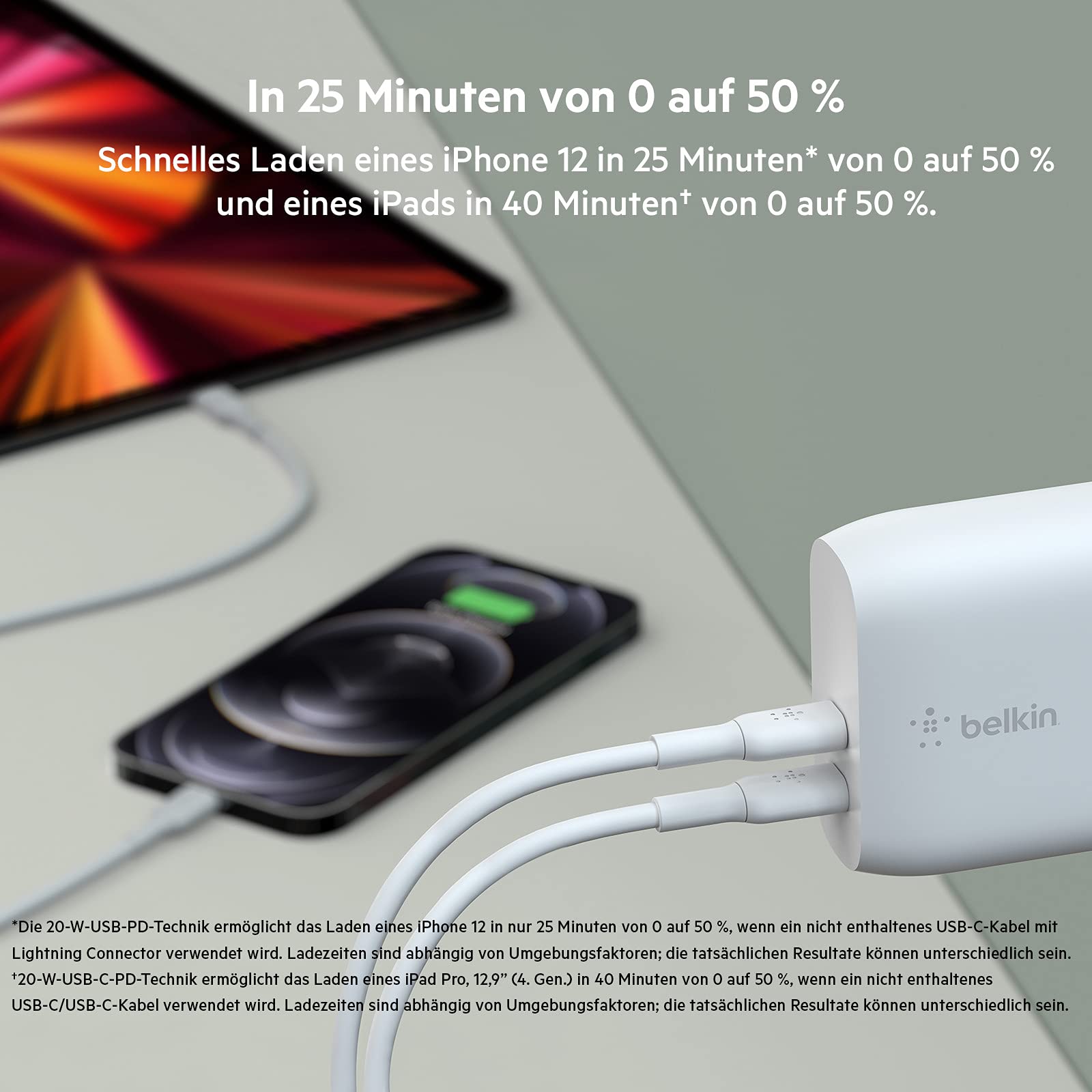 Foto 4 pulgar | Cargador Belkin Dual Usb-c Pd 40 W De 20 W - Venta Internacional.