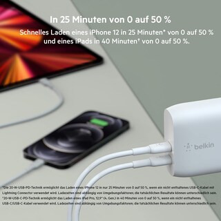 Foto 3 | Cargador Belkin Dual Usb-c Pd 40 W De 20 W - Venta Internacional.