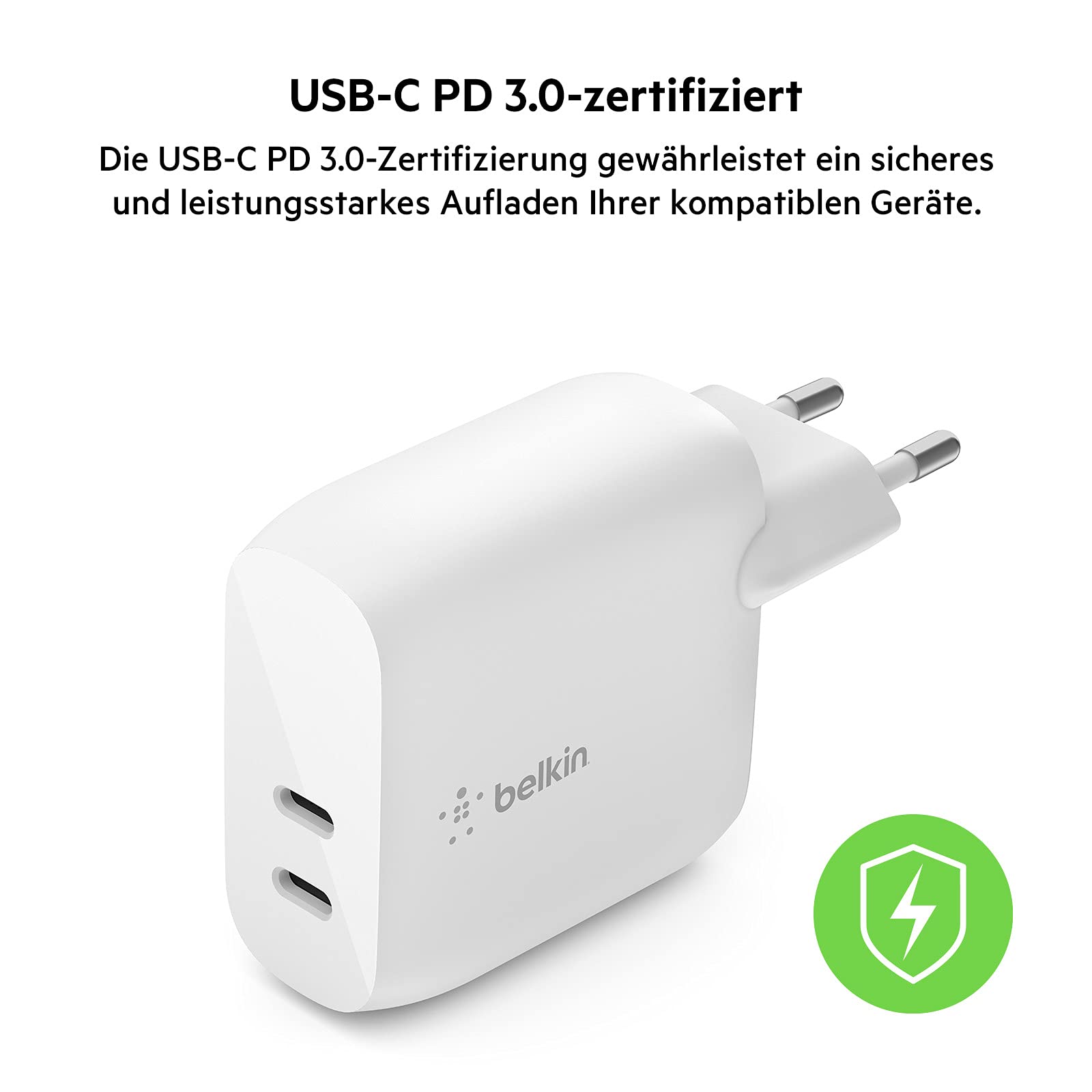 Foto 5 pulgar | Cargador Belkin Dual Usb-c Pd 40 W De 20 W - Venta Internacional.