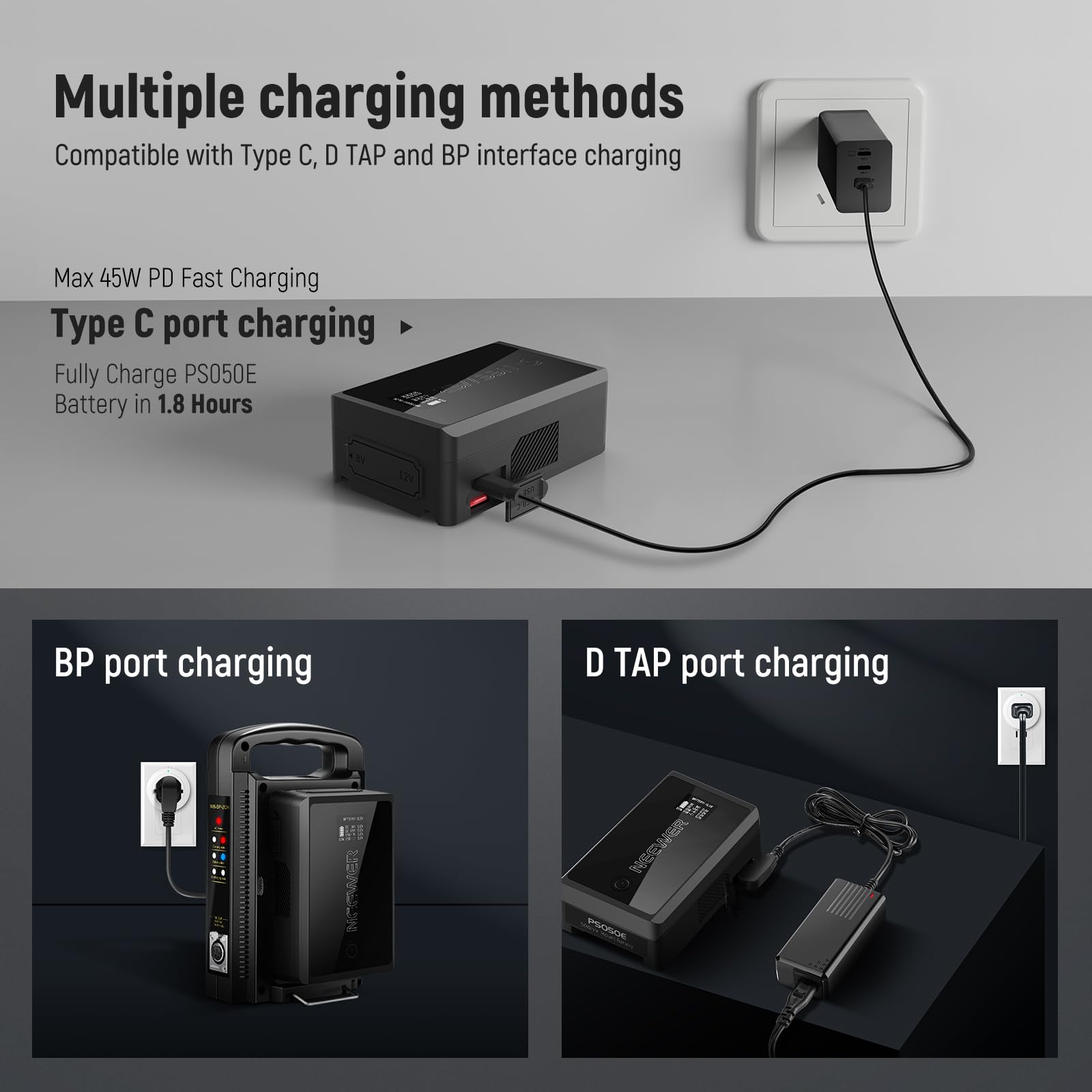 Foto 4 | Batería De Montaje En V Neewer Mini Ps050e 3450 Mah 50 Wh 14,54 V - Venta Internacional.