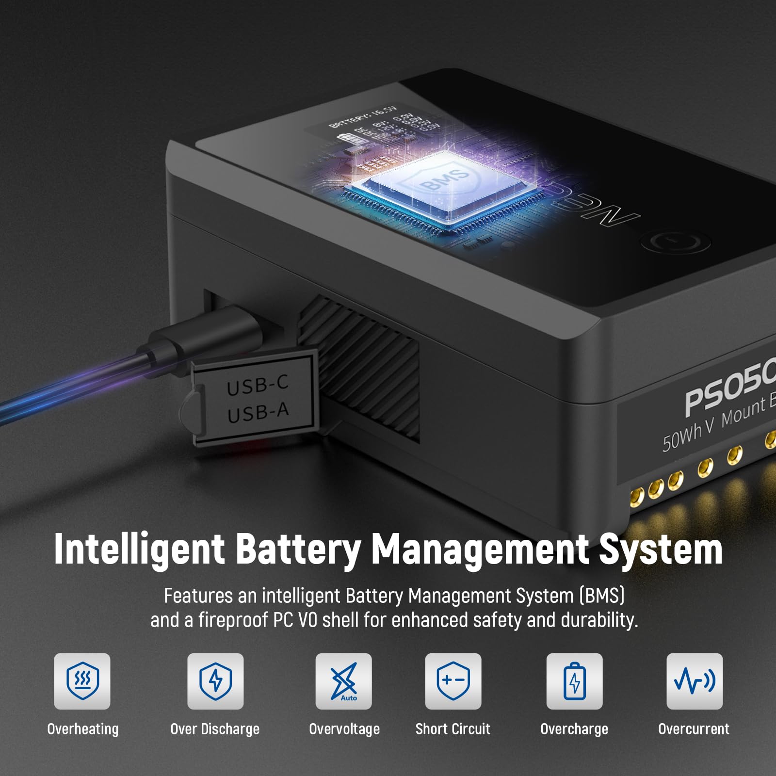 Foto 7 pulgar | Batería De Montaje En V Neewer Mini Ps050e 3450 Mah 50 Wh 14,54 V - Venta Internacional.