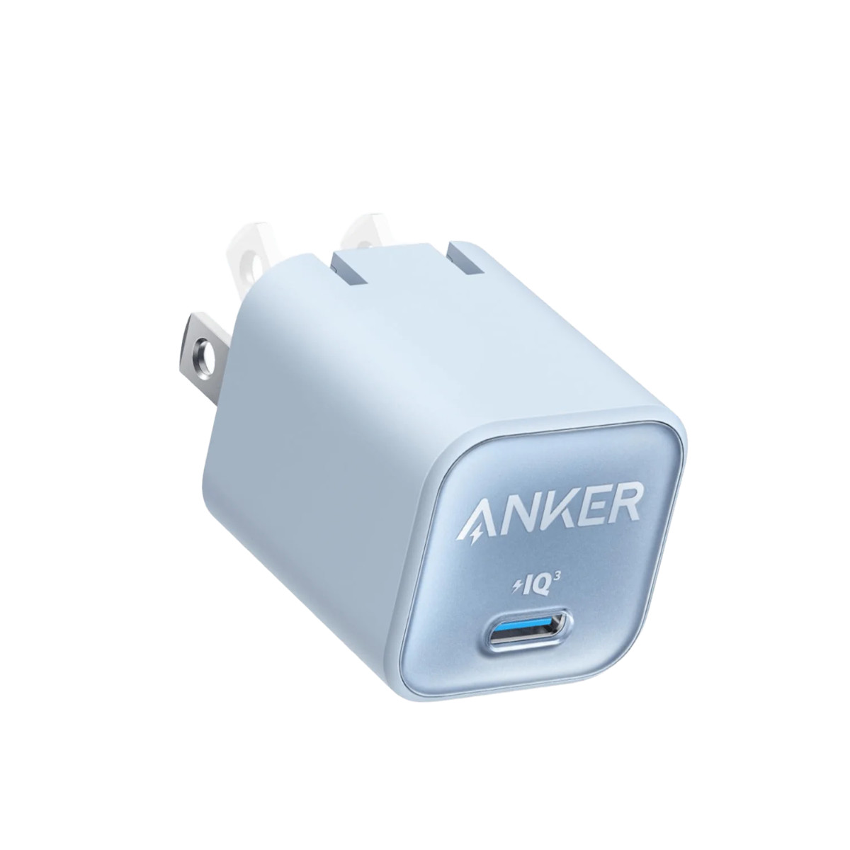 Foto 2 pulgar | Cargador De Pared Anker 30w Usb-c Inteligencia Iq3 Azul