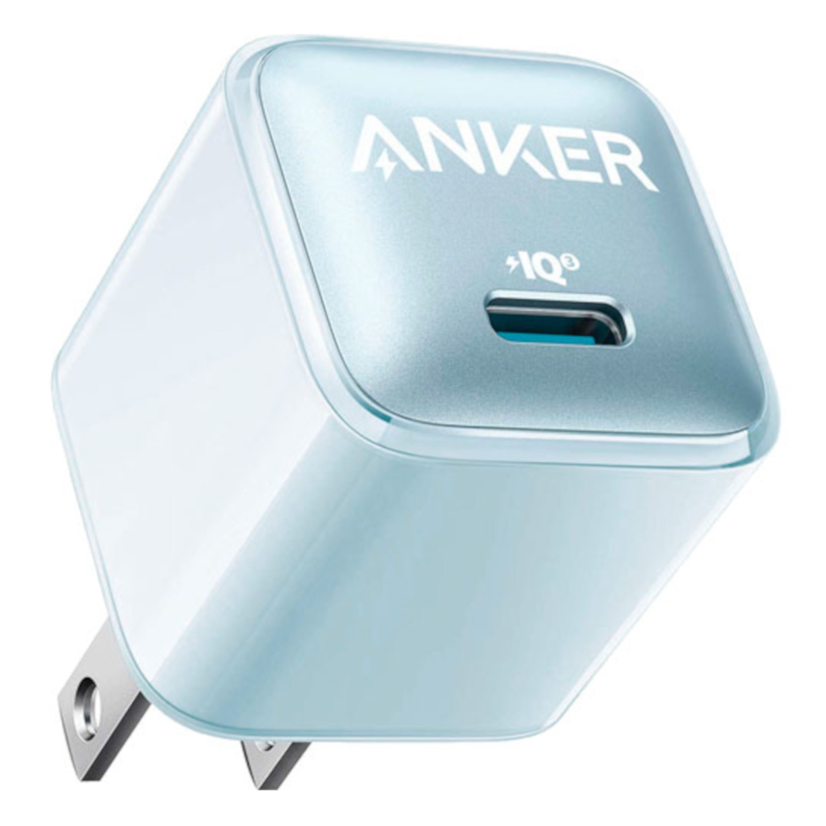 Foto 2 pulgar | Cargador De Pared Anker 20w Usb-c Inteligencia Iq3 Azul