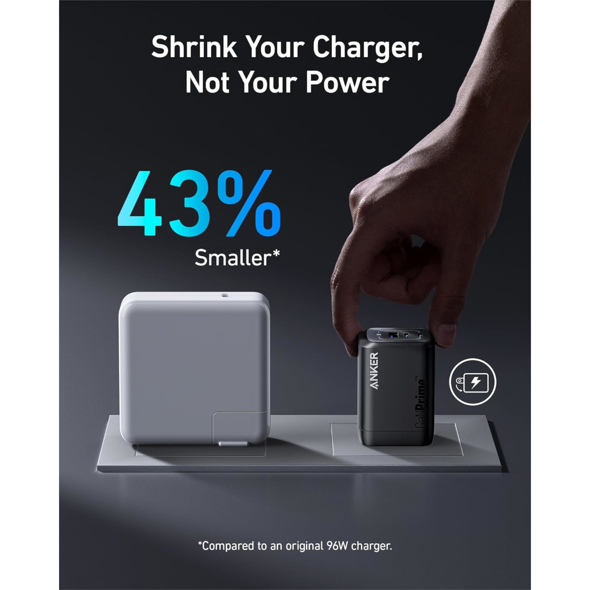 Foto 5 | Cargador De Pared Anker Prime 100w 3 Puertos 1 Usb-a 2 Usb-c