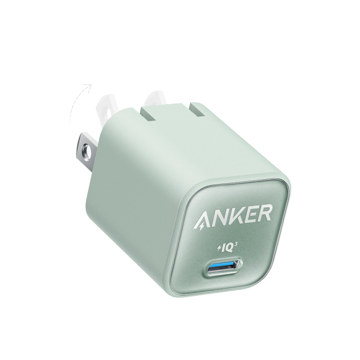 Foto 2 pulgar | Cargador De Pared Anker 30w Usb-c Inteligencia Iq3 Verde