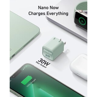 Foto 2 | Cargador De Pared Anker 30w Usb-c Inteligencia Iq3 Verde