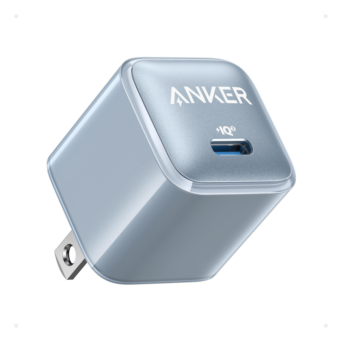 Foto 2 pulgar | Cargador De Pared Anker 20w Usb-c Inteligencia Iq3 Gris