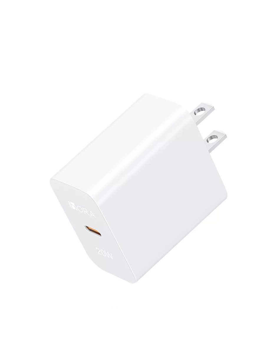 Foto 3 pulgar | Cargador De Pared 20w 1hora Tipo Usb+c Lightning